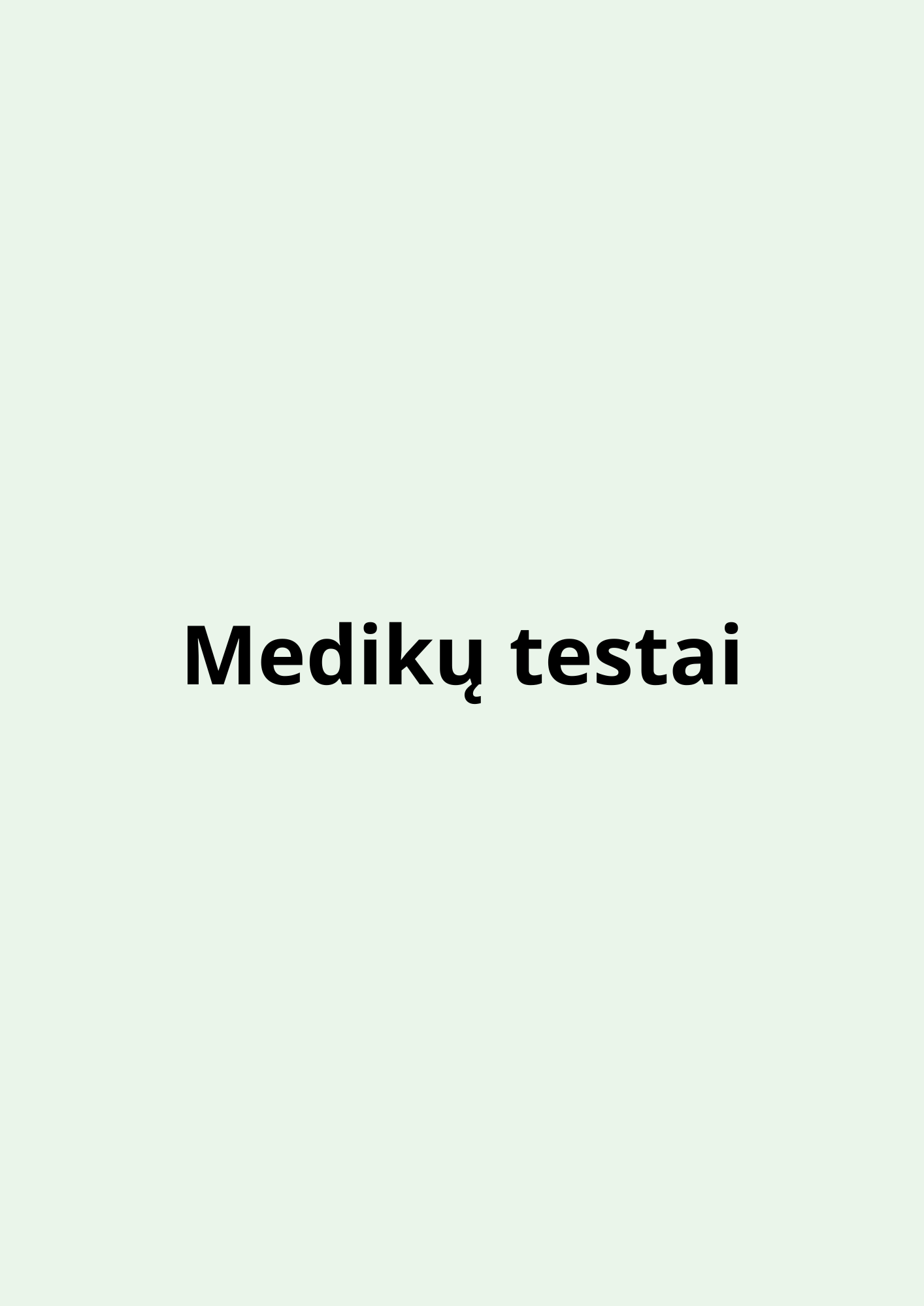 Mediku testai